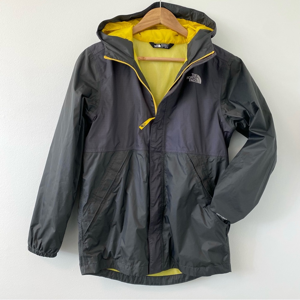 Youth Large North Face Jacket - DryVent Windbreaker Waterproof Fall Spring Hood